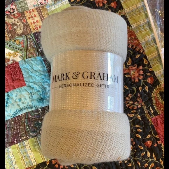 Mark & Graham Other - Mark & Graham natural color throw with fringe New